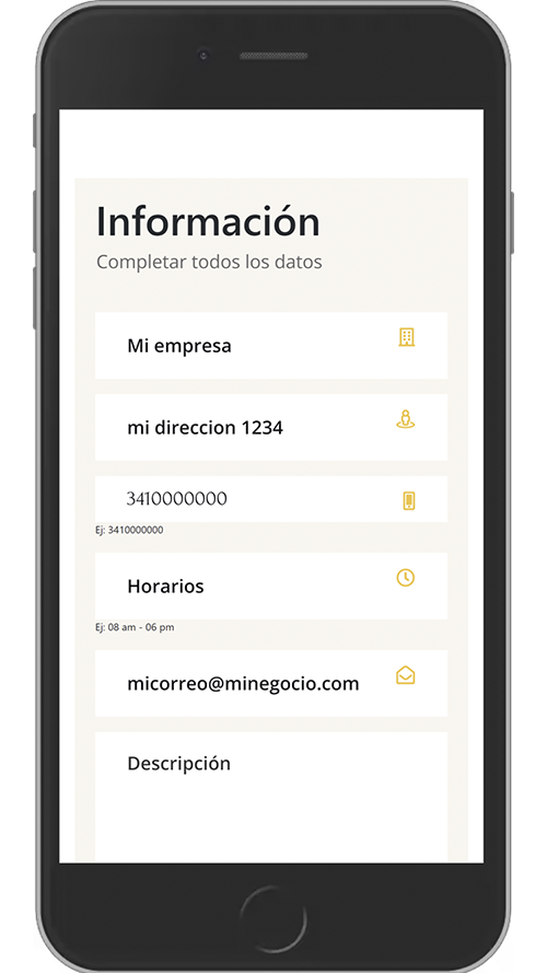 Datos de contacto